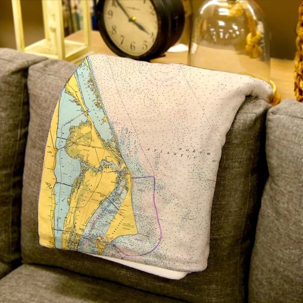 NEW without TAGS PLUSH Cape Canaveral print fleece blankets
